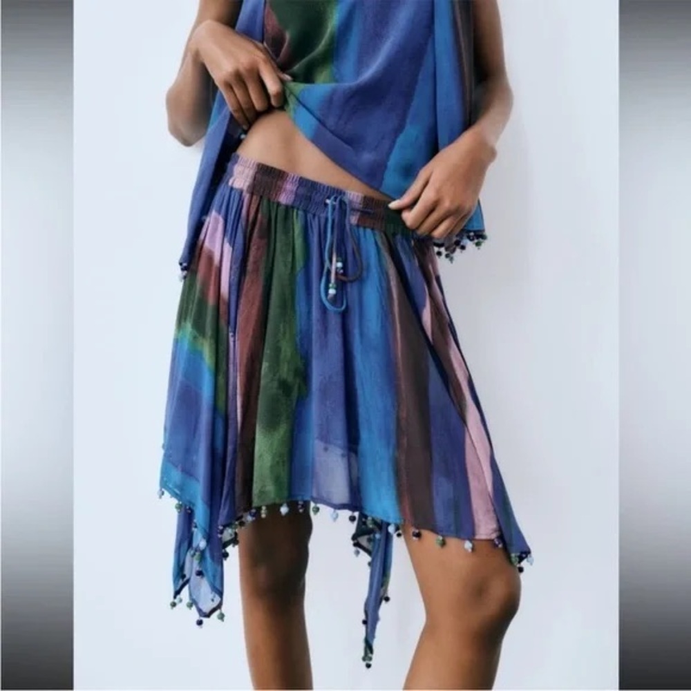 Zara Colorful Women's Skirt Sz L
